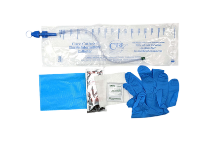 Cure Catheter Closed System Kit
w/ supplies