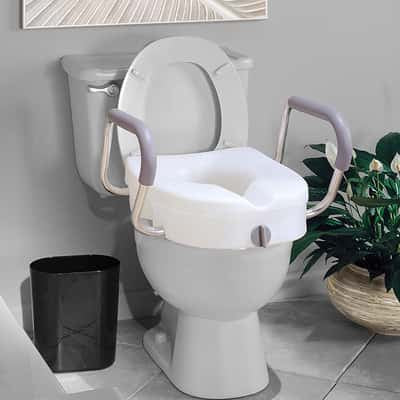 Carex Raised toilet seat w/ arms (Universal)
